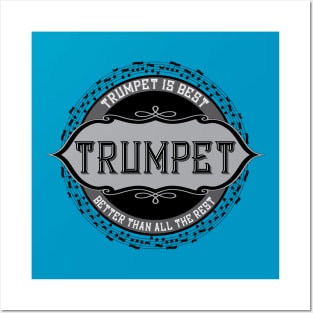 Trumpet Best Music Note Circle Posters and Art